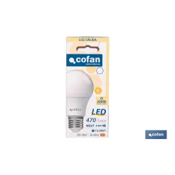 BOMBILLA LED CLASSIC E27 4.9 W 470 LM 3000 K