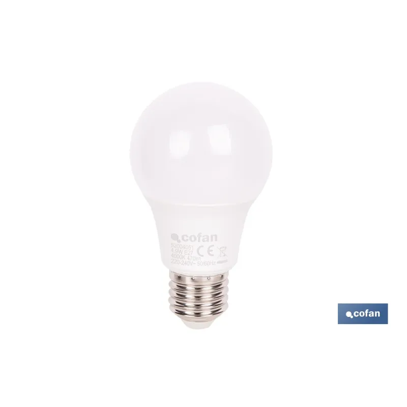 BOMBILLA LED CLASSIC E27 4.9 W 470 LM 4000 K