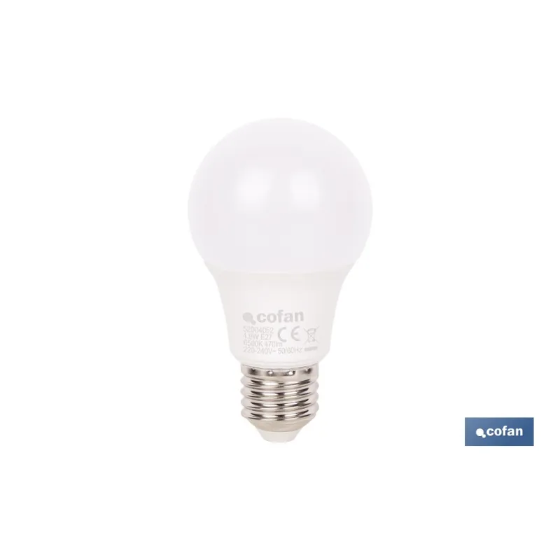 BOMBILLA LED CLASSIC E27 4.9 W 470 LM 6500 K