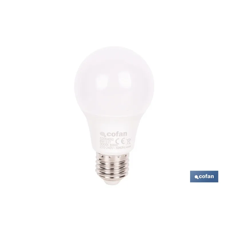 BOMBILLA LED CLASSIC E27 8 W 806 LM 3000 K