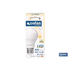 BOMBILLA LED CLASSIC E27 8 W 806 LM 3000 K