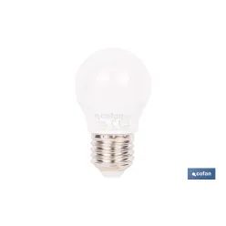 BOMBILLA LED ESFÉRICA E27 6.5 W 806 LM 3000 K