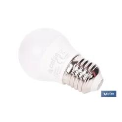 BOMBILLA LED ESFÉRICA E27 6.5 W 806 LM 6500 K