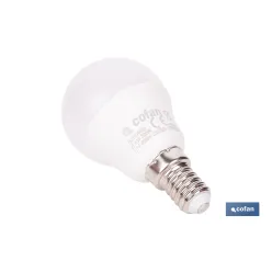BOMBILLA LED ESFÉRICA E14 6.5 W 806 LM 3000 K