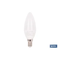 BOMBILLA LED VELA 6.5 W E14 806 LM 6500 K