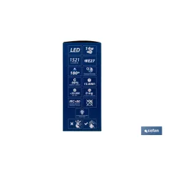 PACK DE 3 BOMBILLAS E27 A60 14W 1521 LM 5CCT