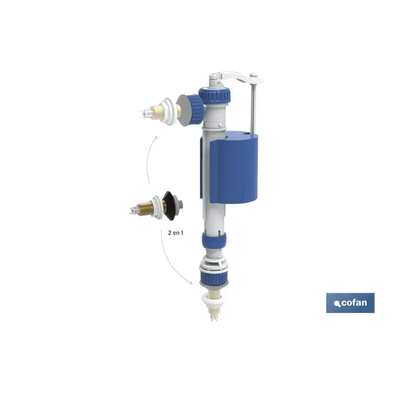 GRIFO DE ALIMENTACIÓN WC 2 EN 1 LATERAL E INFERIOR MODELO ARAUCA