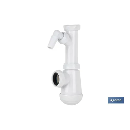 SIFÓN BOTELLA CON SALIDA Ø32-40, RACOR 1 1/2 Y TOMA AUXILIAR