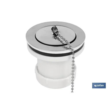 VÁLVULA LAVABO-BIDÉ 1 1/4 x 70 TAPÓN METÁLICO