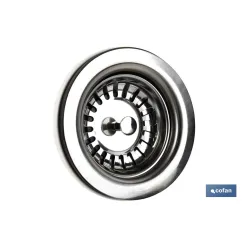 VÁLVULA FREGADERO 1 1/2 x 115 CON CESTA REJILLA