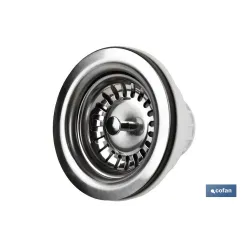 VÁLVULA FREGADERO 1 1/2 x 115 CON CESTA REJILLA