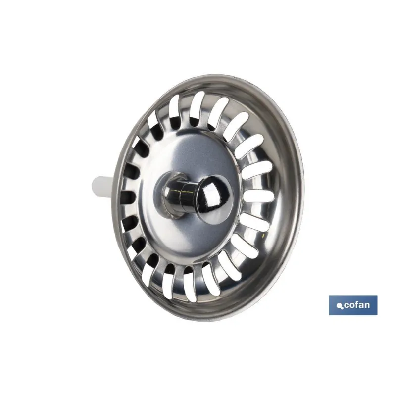 REJILLA FILTRO CESTA DESAGÜE PASADOR PLASTICO Ø80 MM