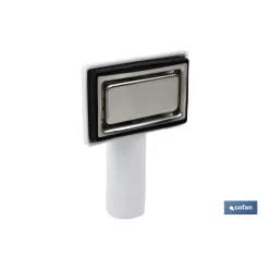 VÁLVULA FREGADERO 1 1/2 x 115 CON CESTA REJILLA Y REBOSADERO