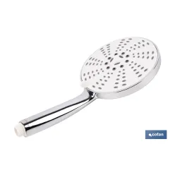 MANGO DE DUCHA REDONDO CROMADO CON 5 FUNCIONES 155 X 280 MM