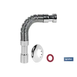 TUBO FLEXIBLE METALIZADO 1 1/2  Ø40-50 300-720 MM