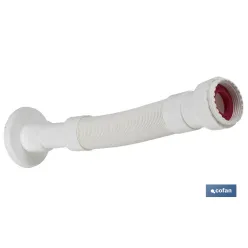 TUBO FLEXIBLE BLANCO 1 1/2 CON REDUCTOR 1 1/4 Ø32-40 330-690 MM