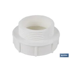 ADAPTADOR CONVERTIDOR 1 1/4 MACHO - 1 1/2 HEMBRA PARA TUBO FLEXIBLE