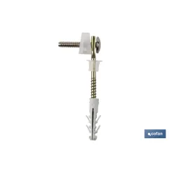 SET 2 PCS TORNILLOS HORIZONTALES FIJACIÓN INODORO 5 X 75