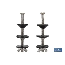 SET 2 PCS TORNILLOS FIJACIÓN TAZA-CISTERNA 6 X 90