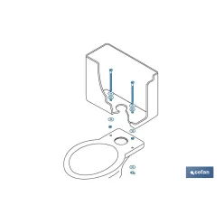 SET 2 PCS TORNILLOS FIJACIÓN TAZA-CISTERNA 6 X 90