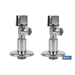 SET 2 VÁLVULAS DE ESCUADRA 1/2 x 3/8 ANTICAL