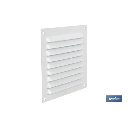 REJILLA DE VENTILACIÓN ALUMINIO BLANCO 10 X 10 CM venta unitaria