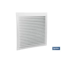 REJILLA DE VENTILACIÓN ALUMINIO BLANCO 17 X 17 CM venta unitaria