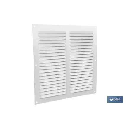 REJILLA DE VENTILACIÓN ALUMINIO BLANCO 25 X 25 CM venta unitaria