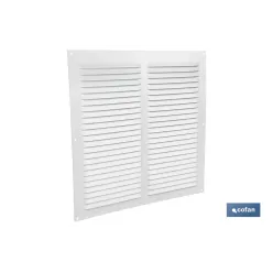 REJILLA DE VENTILACIÓN ALUMINIO BLANCO 30 X 30 CM venta unitaria