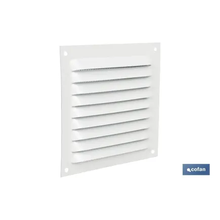 REJILLA DE VENTILACIÓN ALUMINIO BLANCO CON MOSQUITERA 30 X 30 CM venta unitaria
