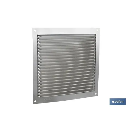 REJILLA DE VENTILACIÓN ALUMINIO 17 X 17 CM
