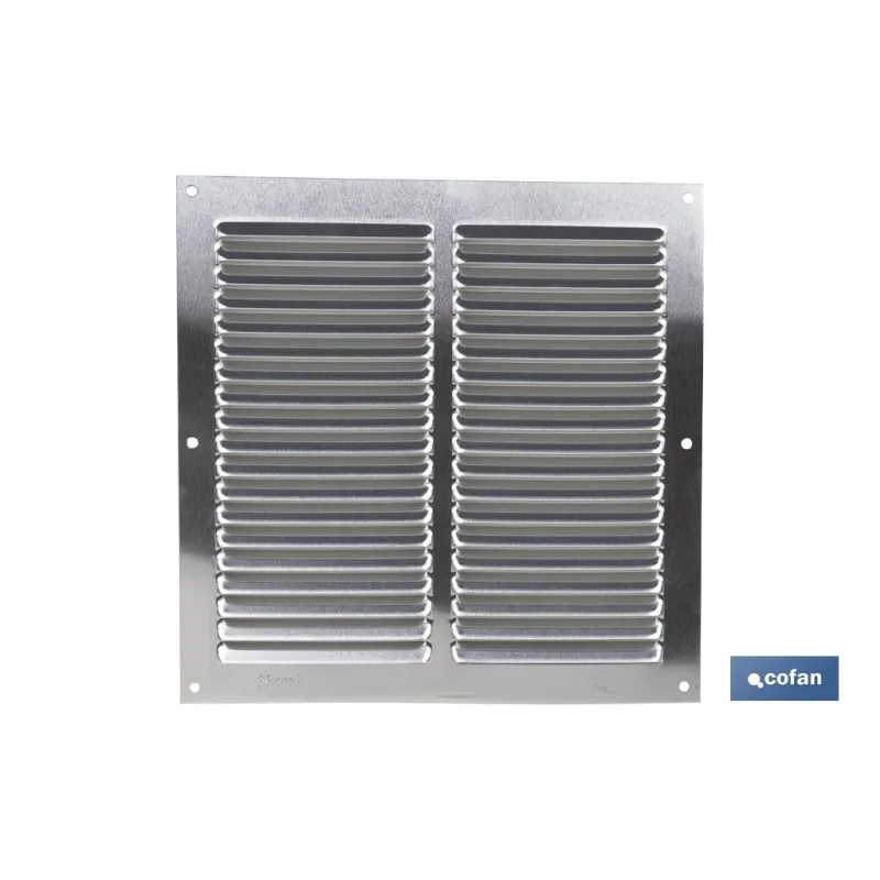 REJILLA DE VENTILACIÓN ALUMINIO 20 X 20 CM venta unitaria