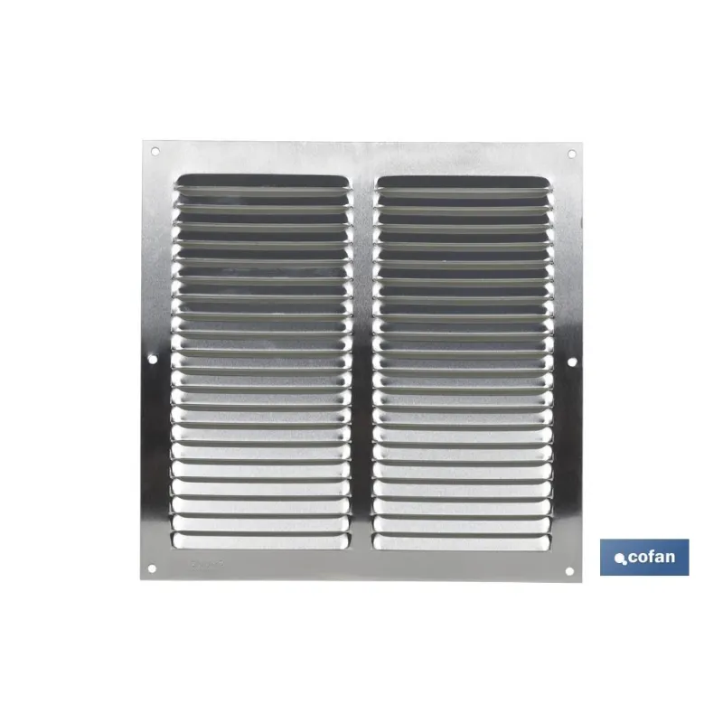 REJILLA DE VENTILACIÓN ALUMINIO 25 X 25 CM venta unitaria