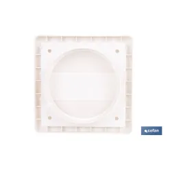 REJILLA DE VENTILACIÓN ABS BLANCO LAMAS MÓVILES Ø10 CM VENTA UNITARIA