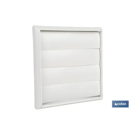 REJILLA DE VENTILACIÓN ABS BLANCO LAMAS MÓVILES Ø12 CM