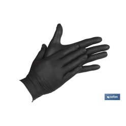 CAJA 100 UNDS. GUANTES DE NITRILO NEGRO T - L