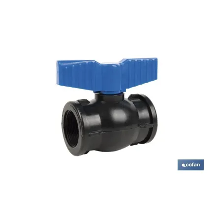 VÁLVULA DE BOLA ROSCA H-H PP PN16 1 1/2 x 1 1/2