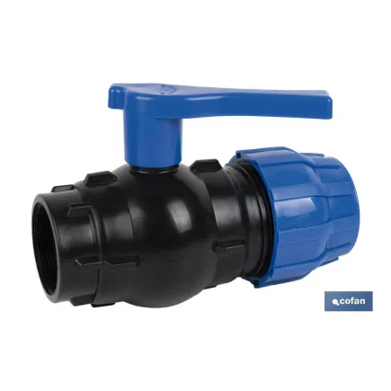 ENLACE VÁLVULA DE BOLA ROSCA HEMBRA PP PN16 25 x 3/4 VENTA UNITARIA
