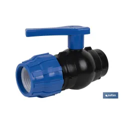 ENLACE VÁLVULA DE BOLA ROSCA HEMBRA PP PN16 63 x 2