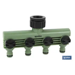 COLECTOR DE RIEGO 4 SALIDAS AJUSTABLES