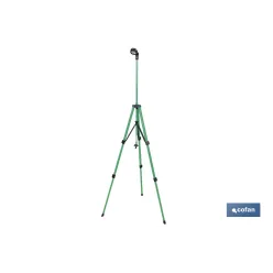 DUCHA DE JARDÍN PORTÁTIL 2 FUNCIONES CON TRÍPODE 162 CM