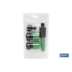 KIT MANGUERA FLEXOLÁTEX TRANSL. 19 MM (3/4) 15 M CON ACCESORIOS