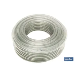 MANGUERA PVC MONOCAPA CRISTAL 10x14mm/50m