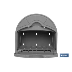 SOPORTE PARED PARA MANGUERA CON CAJÓN