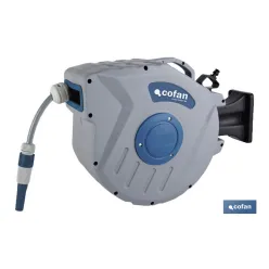 ENROLLADOR C/ MANGUERA JARDÍN 20M Ø15mm