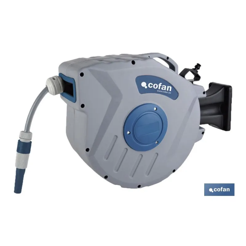 ENROLLADOR C/ MANGUERA JARDÍN 20M Ø15mm