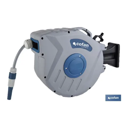 ENROLLADOR C/ MANGUERA JARDÍN 20M Ø15mm