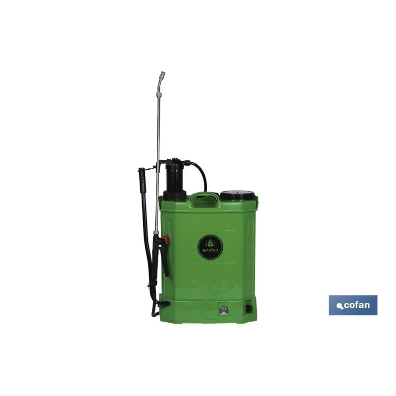 PULVERIZADOR DE ESPALDA 16 L DUAL- ELECTRICO/MANUAL