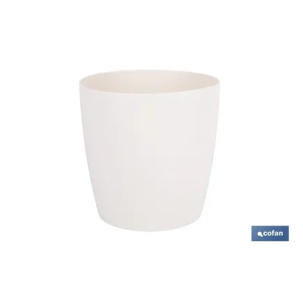 MACETA CAMELIA COLOR CREMA 18X17.8cm