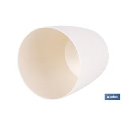 MACETA CAMELIA COLOR CREMA 25X23.6cm venta unitaria